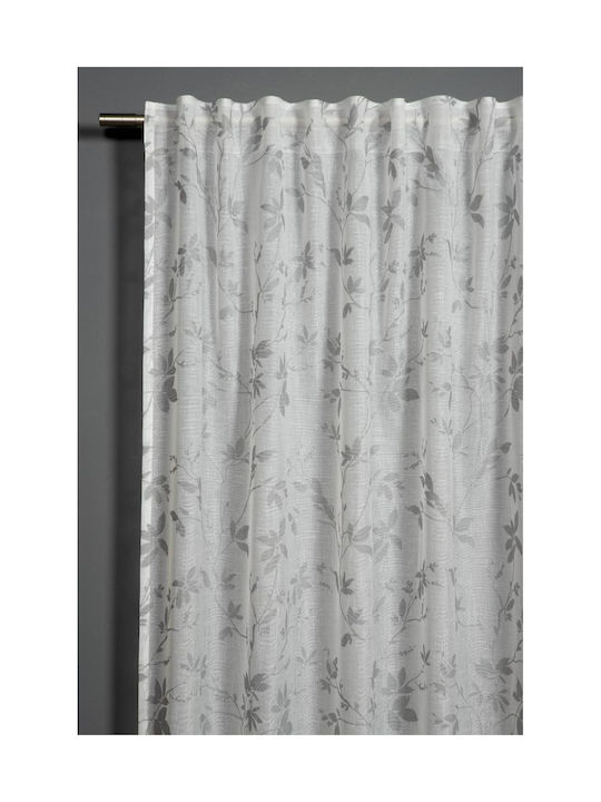 Κουρτίνα με Τούνελ Curtain Γκρι 140x175εκ.