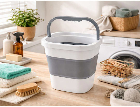 Verk Group Klappbarer Mop Eimer aus Silikon mit 5l Gewicht