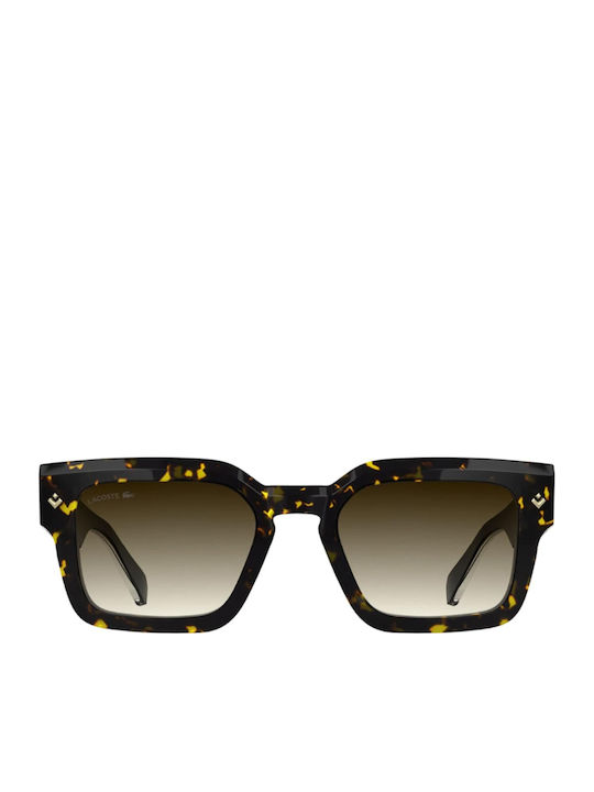 Lacoste Ochelari de Soare Pentru Bărbați cu Ramă din Plastic Tortoise Maro și Lentilă Degrade Maro L6071S-230
