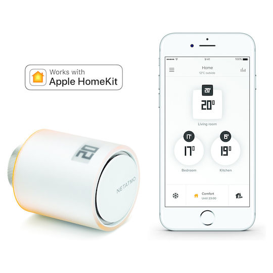 Netatmo Electronic Thermostatic Radiator Valve with Wi-Fi for Radiator Body 1 Piece