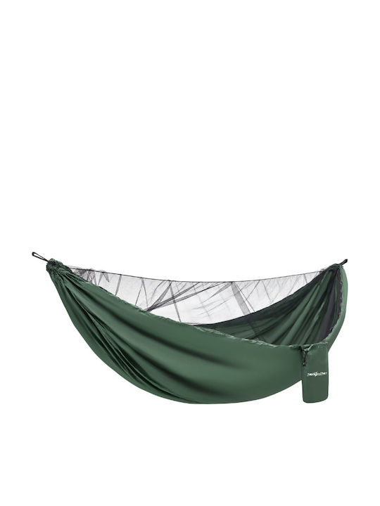 Activ Space Хамак Плетен със Стойка Зелен 260x140см