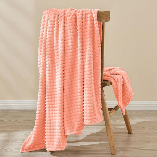 Emme Furry Single Blanket 150x200cm Pink