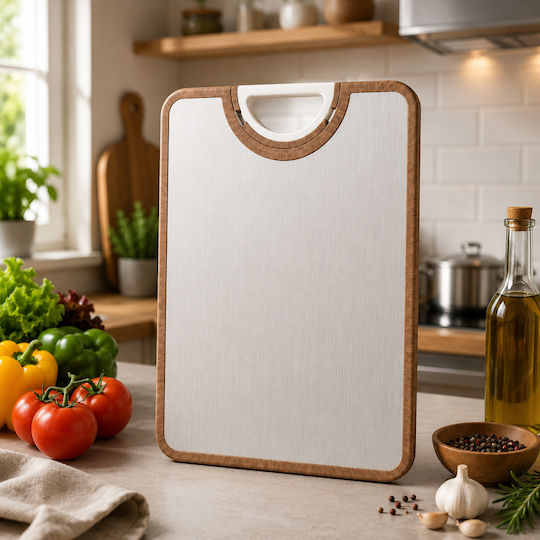 Schneidebrett Für Brot Grau 41x28cm