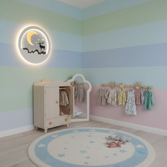 Alista Home Kids Led Metallic Wall Light