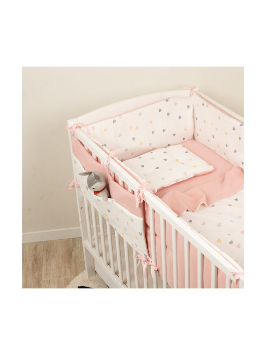 Kidizi Kinderzimmer-Aufbewahrungskörbe MimiNu Kinderbett-Set Rosa
