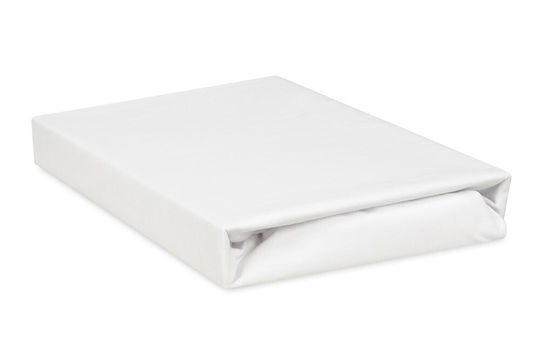 Matex Αδιάβροχο Βρεφικό Επίστρωμα Κούνιας White με Φάσα 80x160εκ.