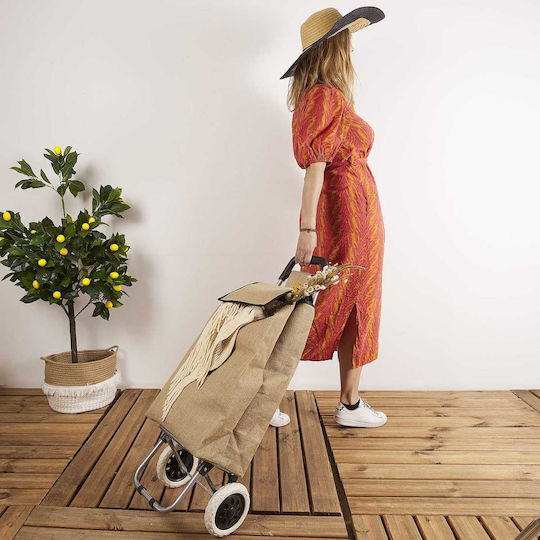 Kunststoff Einkaufswagen Beiges