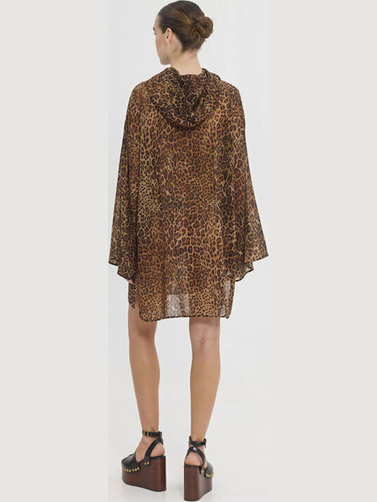 Rochie Cu Glugă Animal Print