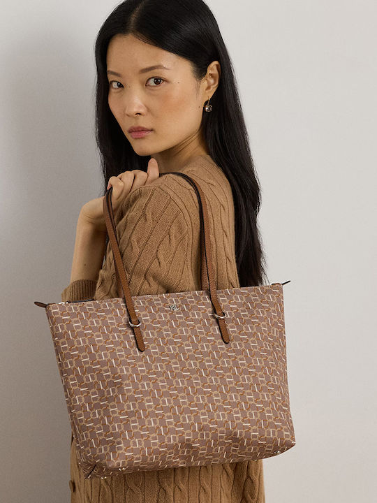 Lauren Women's Tote Handbag Brown