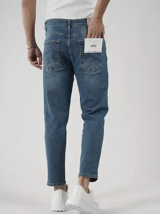 Men's Jeans Pants Elastic with Boyfriend Fit Blue