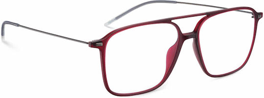Lool Brillengestelle mit Rezept Burgundisch Quadrat Titanium