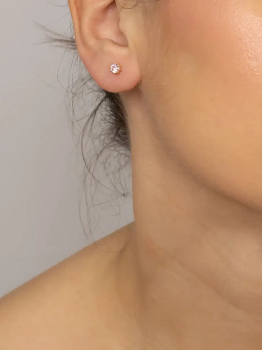 Kids Earrings Studs with Stones from 9K Gold