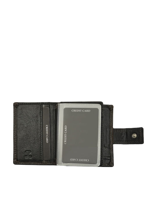 Herrenbrieftasche Mit RFID Graues Leder