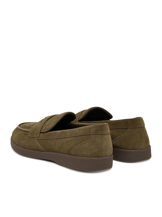 Men's Loafers in Green Colour