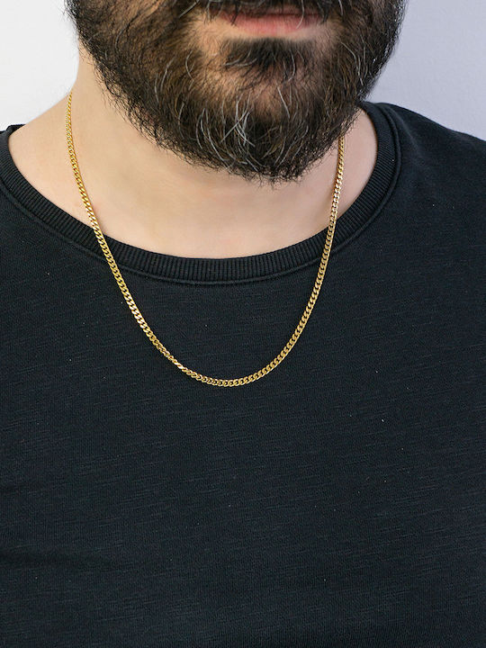 Kiriakos Gofas Men's Gold Plated Steel Neck Chain
