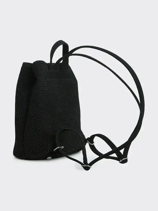 Net Planet Wildleder Damen Rucksack Schwarz