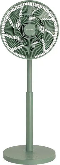 Create Pedestal Fan 30W 33cm Diameter With Remote Control Green