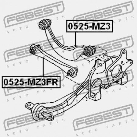 Bară Transversală Spate Superioară Mazda 3 Bk 2003-2006 Eu Bp4k-28-500d