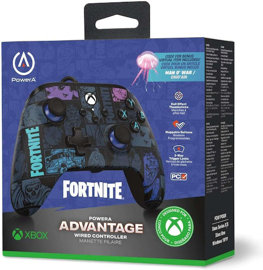 PowerA Advantage Жичен Gamepad за Xbox One / Xbox Series Fortnite Victory Royale