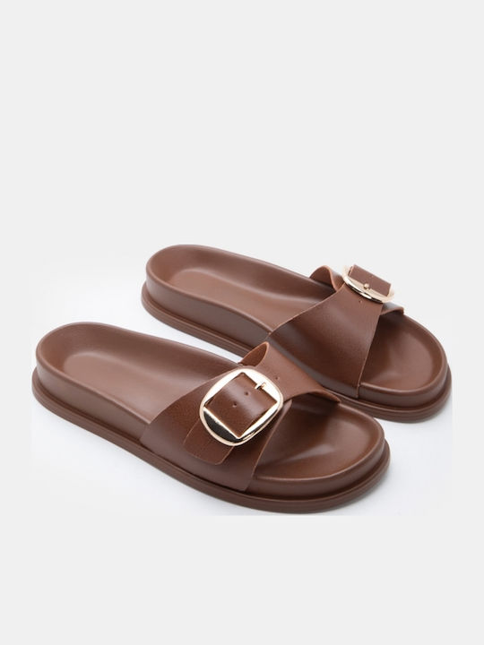 Women's Flat Sandals Flatforms Brown