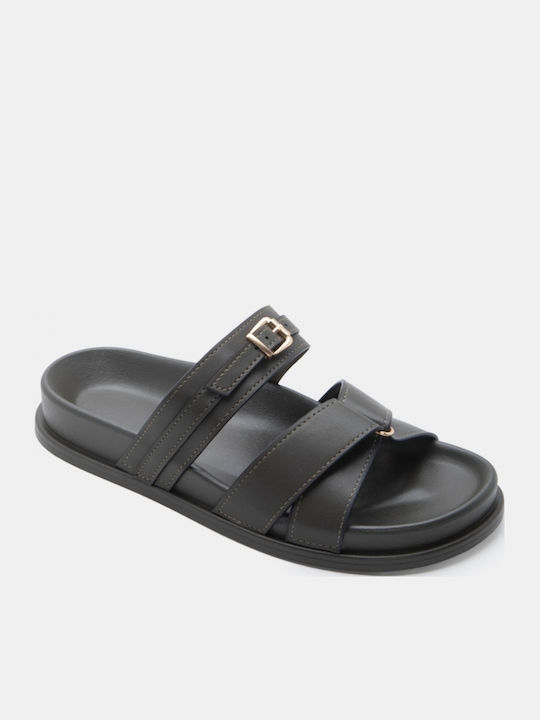 Flatforms Khaki Damen Sandalen