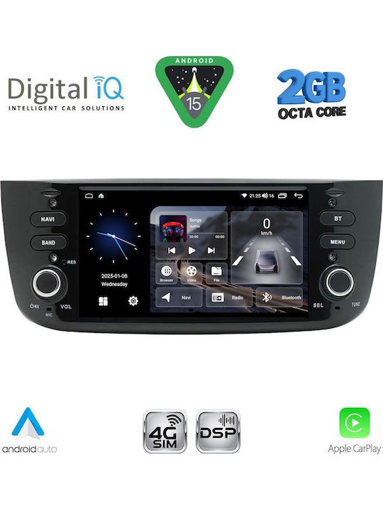 Digital IQ Car Audio System for Fiat Grande Punto Bluetooth USB WiFi GPS with 7" Touch Screen DIGITAL IQ BLF 364_CPA 7" Deck