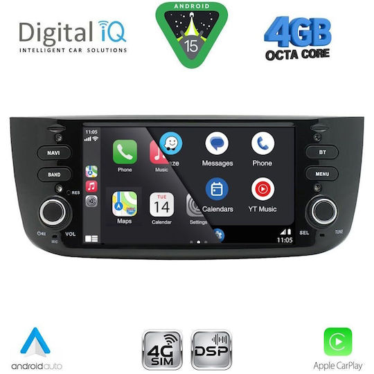 Digital IQ Car Audio System for Fiat Grande Punto Bluetooth USB WiFi GPS with 7" Touch Screen DIGITAL IQ BLF 364_CPA 7" Deck