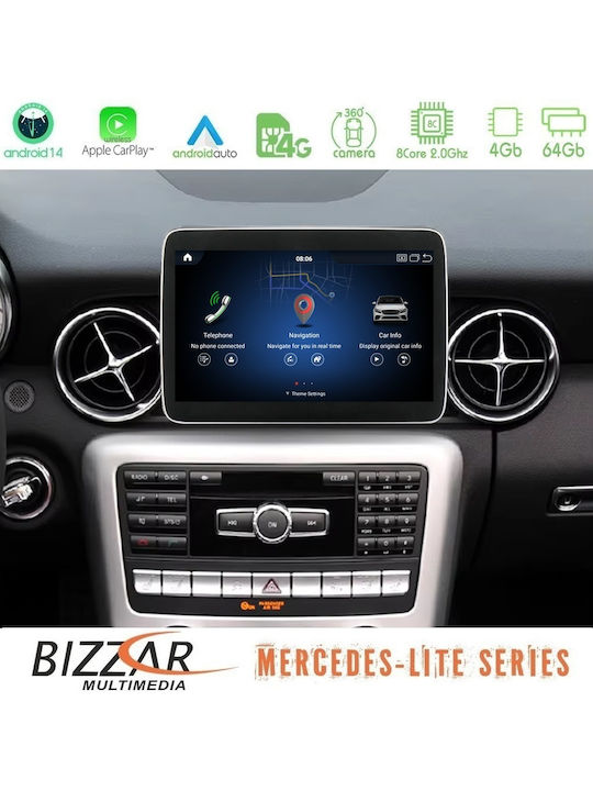 Bizzar Car Audio System for Mercedes-Benz SLK 2011-2015 Bluetooth USB WiFi GPS Apple CarPlay Android Auto CD with 9" Touch Screen