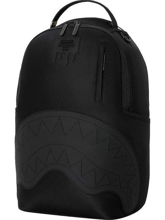 Sprayground Shark Central Ученическа Раница Основно Черна с Джоб за Бутилка