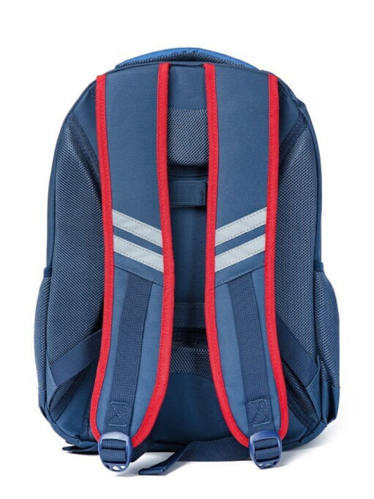Yolo School Backpack Elementary Blue with Water Bottle Holder 28lt