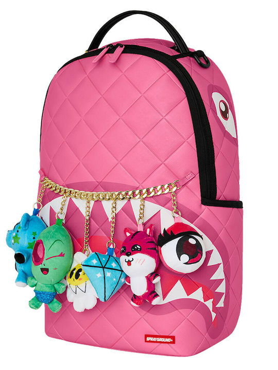 Sprayground Σχολική Τσάντα Πλάτης Ροζ με Θήκη για Παγούρι
