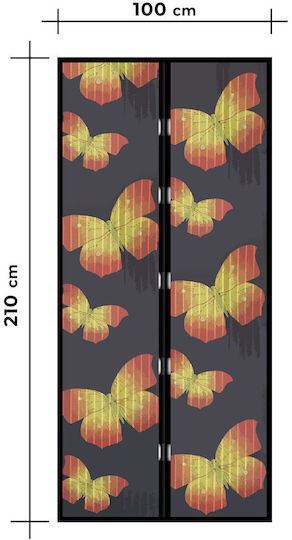 Alista Home Σίτα Πόρτας από Πολυεστέρα 210x100cm