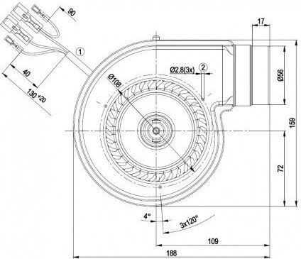 Centrifugal Fan Pellet Stove Ebm Cs Thermos Piazzetta Others