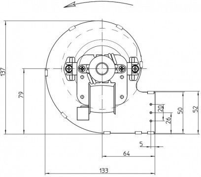 Ventilator Centrifugal pentru Sobă pe Peleți Fergas Edilkamin Alții