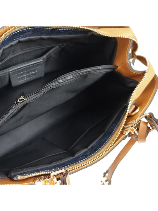 Leder Damenhandtasche Schulter Crossbody Handtasche Blau