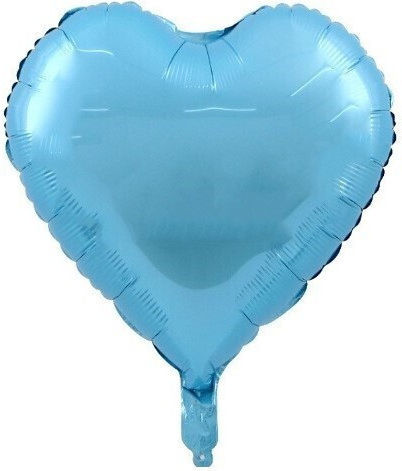 Set of 3 Blue Jumbo Heart Foil Balloons 79cm