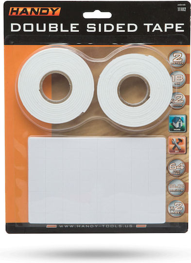 Alista Home Bandă Adezivă Spumă Dublă Față-Verso 2mx18mm 2 Buc