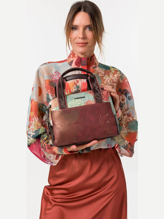 Damen Schultertasche Braun