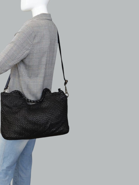 Damentasche Shopper Schulter Leder Taupe