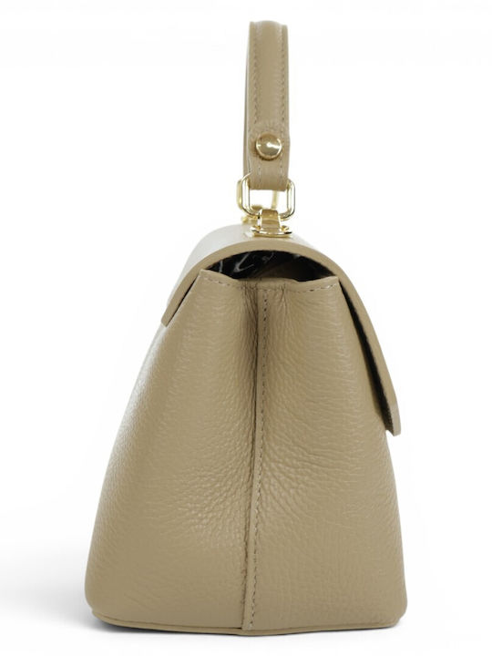 Damentasche Aus Leder Taupe