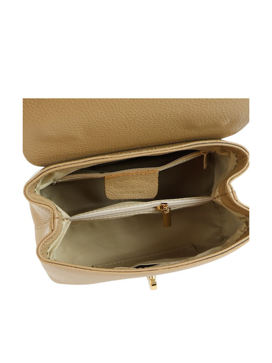Damentasche Aus Leder Taupe