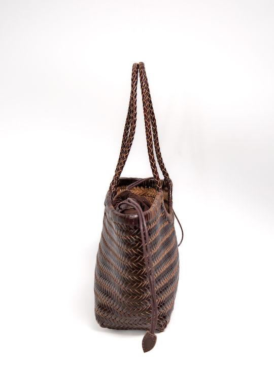 Leather Women's Tote Bag Brown SCDGKBB561459 D Brown-os