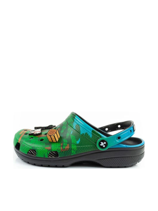 Crocs Minecraft Classic Clog Σαμπό Πράσινα