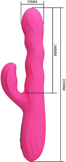Pretty Love Rabbit Vibrator with Remote Control Pink