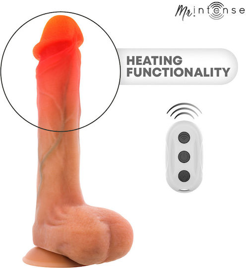 Intense Vibrator Ρεαλιστικός Δονητής με Απομακρυσμένο Έλεγχο 19cm Flesh