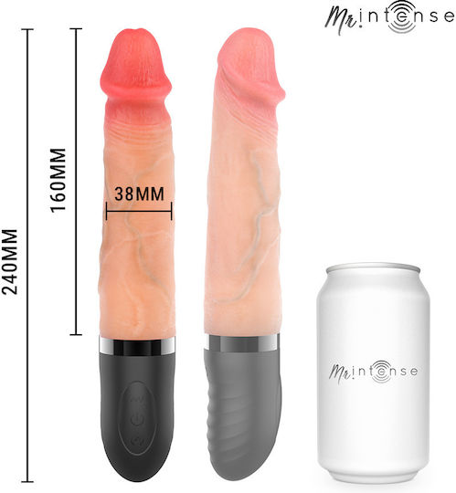 Intense Up & Down Vibrator Ρεαλιστικός Δονητής με Απομακρυσμένο Έλεγχο 24cm Μπλε