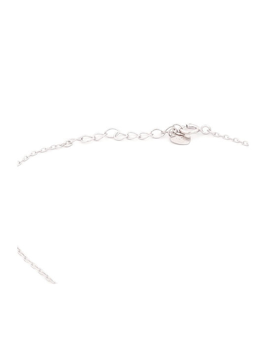 GLS Silver Women's Bracelet with Eye Design Made of Silver with Zircon 19cm