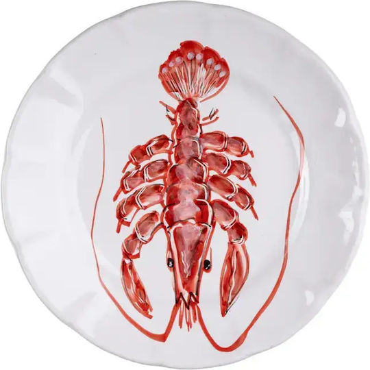 Casa Amalfi Placă Joasă Ceramică Roșie cu Diametru 26cm
