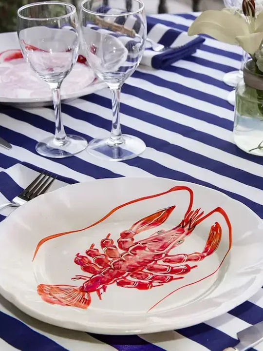Casa Amalfi Keramik Servierplatte Rote Mit Durchmesser 26cm