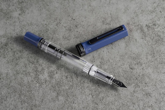 Twsbi Twsbi Füllfederhalter Kalligraphie Breite Blau mit Blauer Tintenfarbe